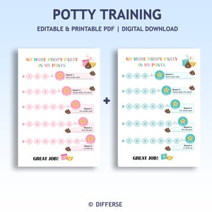 Tabel zindelijkheidstraining | Bewerkbare potpoepgrafiek | Zindelijkheidstraining | Zindelijkheidstraining voor kinderen | Afdrukbare potjestabel | Poopy-broek | Poepfeestje