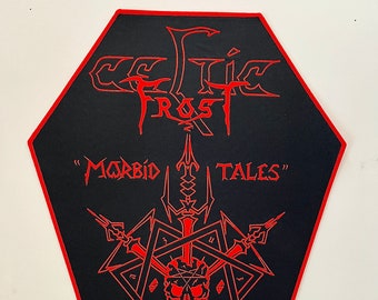 Celtic Frost - Morbid Tales RED Border Officially Licensed Woven Back Patch SOLD OUT Direct