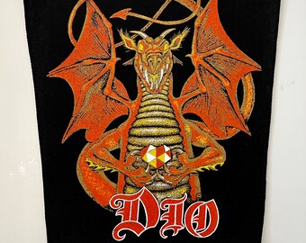 VERY RARE 1980's Dio Sacred Heart Vintage Back Patch UNUSED Like New
