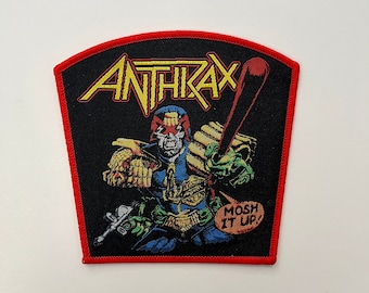 Anthrax - I Am The Law RED Border Officially Licensed Woven Patch