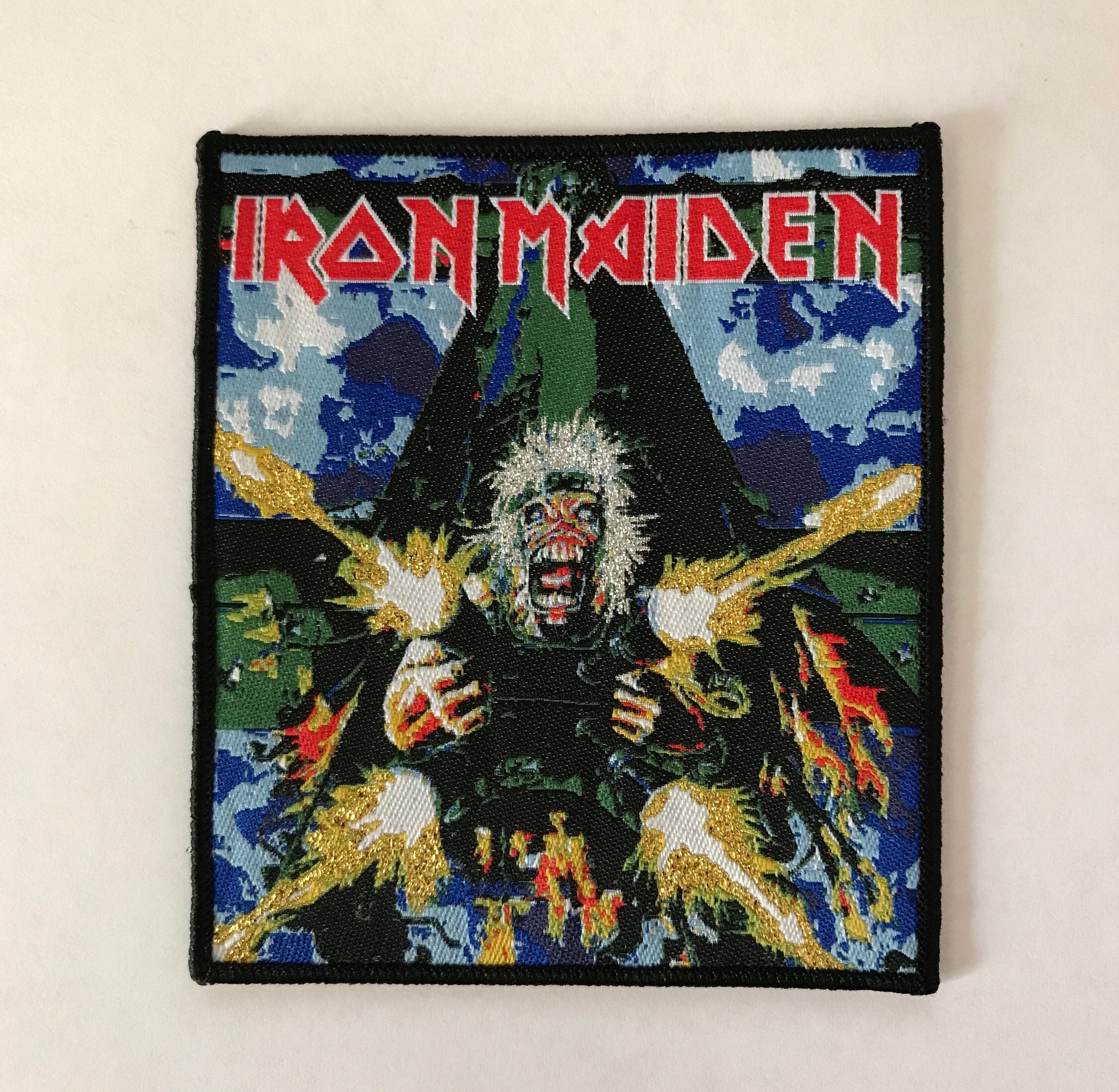Iron Maiden Tail Gunner Eddie Custom Made Woven Patch Etsy