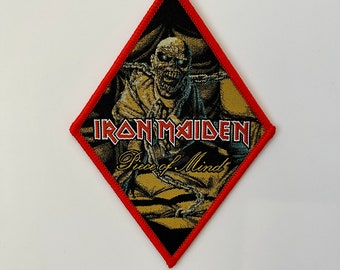 Iron Maiden - Piece Of Mind RED Border Woven Patch Limited Edition SOLD OUT Direct New