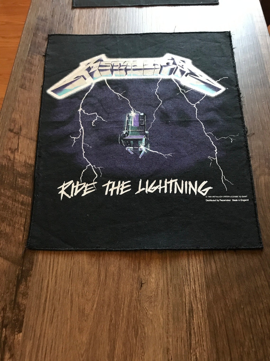 1994 METALLICA Ride the Lightning Rare Vintage Back Patch Etsy