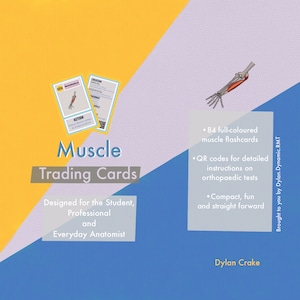 Copia digitale delle carte collezionabili di Muscle Anatomy. TERZA EDIZIONE