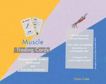Copie numérique des cartes à collectionner Muscle Anatomy. TROISIÈME ÉDITION