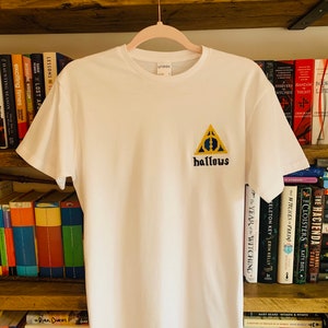 The Deathly Hallows - hand embroidered tshirt
