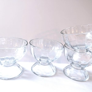 Libby Glass Ice Cream Fruit Dessert Bowls, set of 4