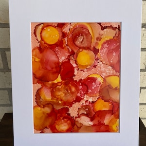 8 by 10 inch Original Alcohol Ink