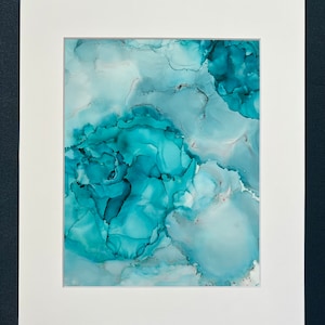 8 by 10 inch Original Alcohol Ink