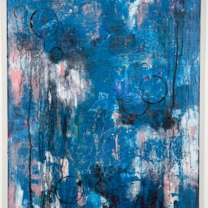 18 by 24 Original Mixed Media Canvas “Echoes of the Midnight”