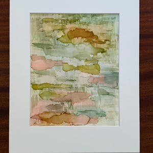 8 by 10 inch Original Alcohol Ink, “The Dripping”