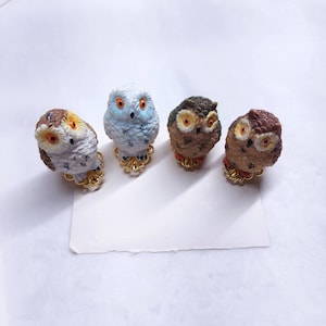 Little Owl Polymer Clay Owl  Children Toddler Cute Little Girl Child Hair Clip Hair Decoration for Children