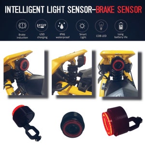 Vsett 10+ Electric Scooter Intelligent Tail Light