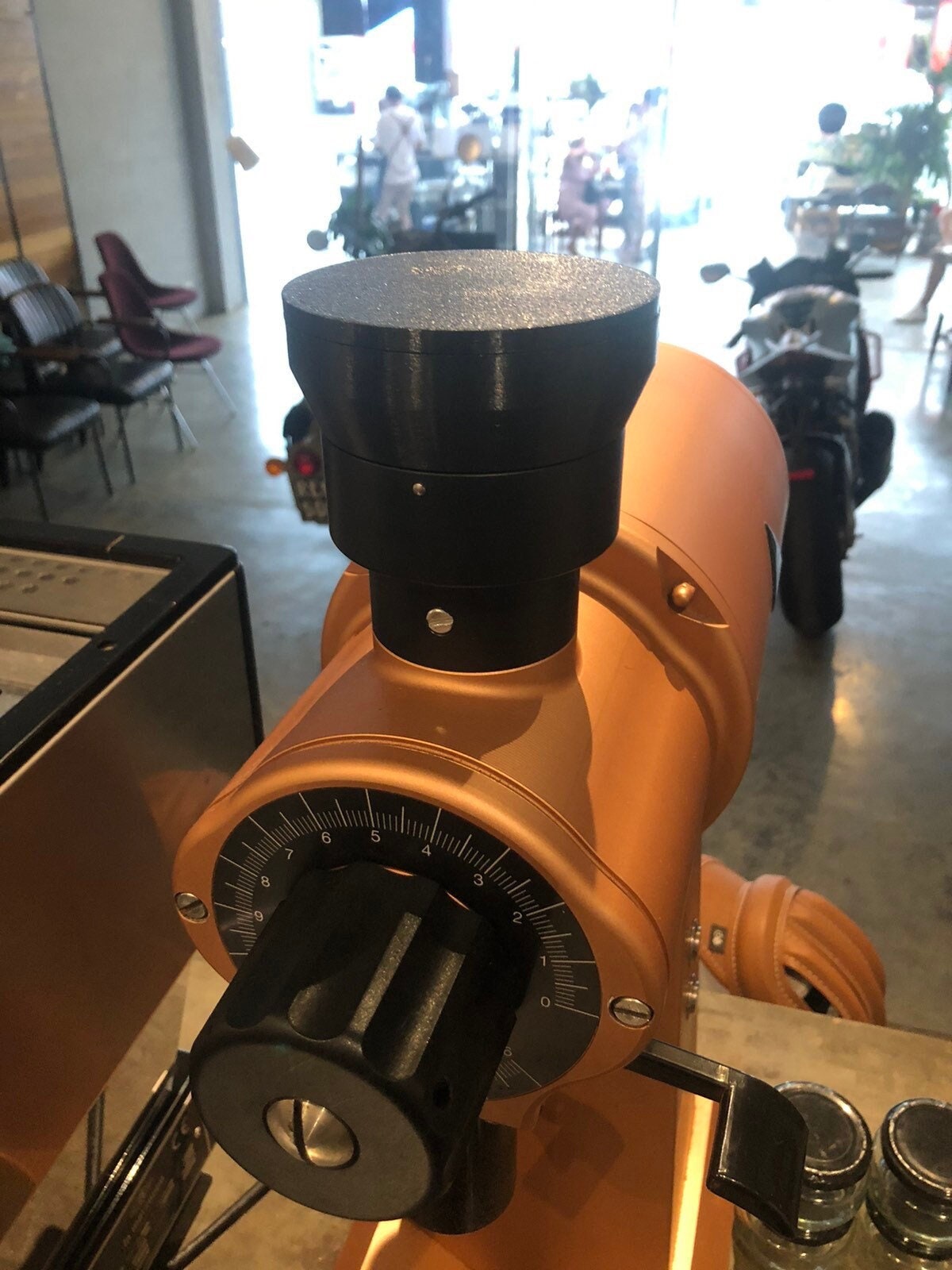 Mahlkonig EK43 コーヒーグラインダー用蓋付きシングルドーズ