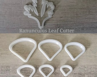 Ranunculus Leaf and Petal Fondant Cutter