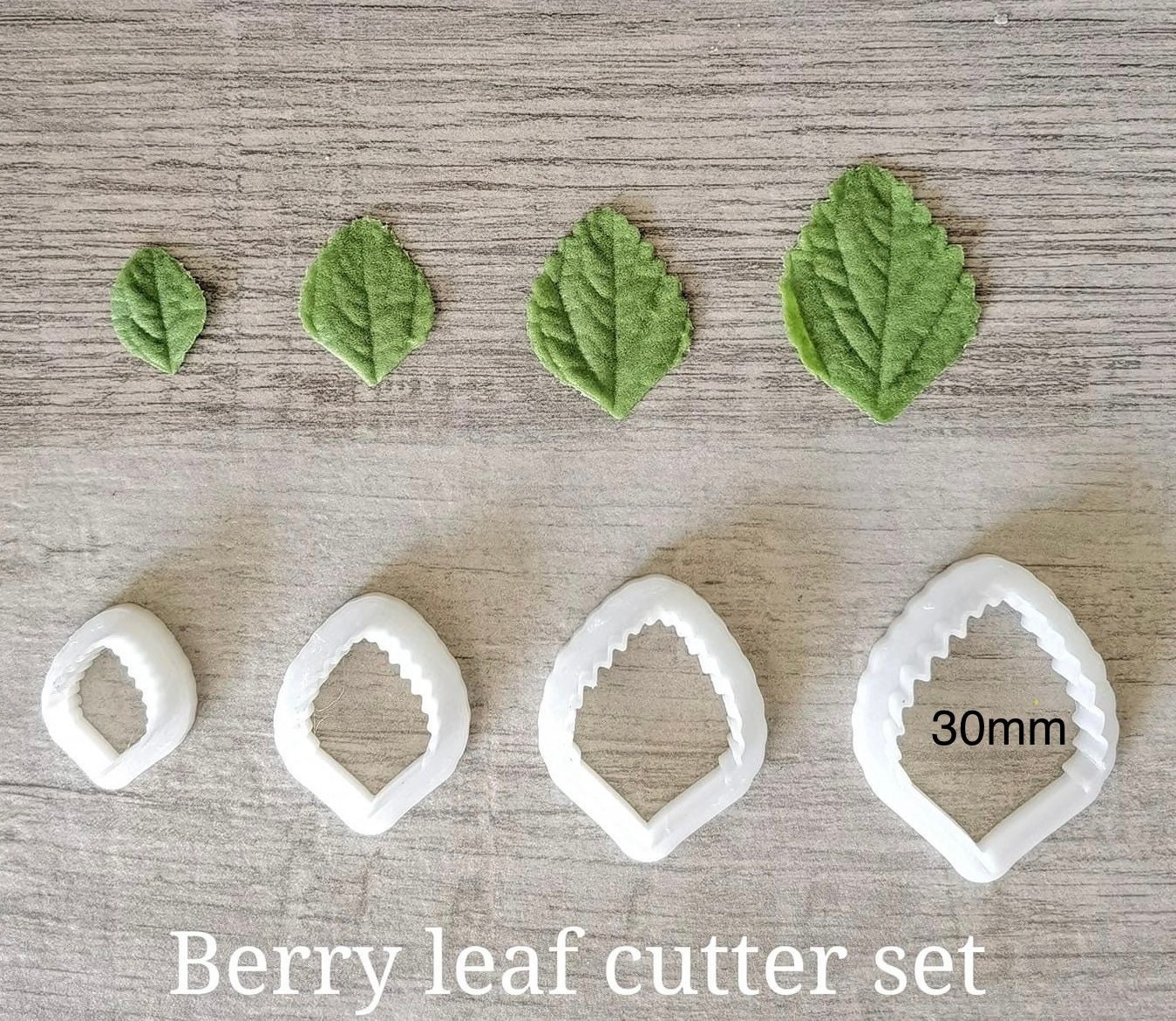 Berry Leaf Fondant / Gum Paste / Fondant Cutters