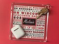 Collegiate Catchall Acrylic Tray - Monogrammed College Tray - Personalized Tray - Dorm Decor