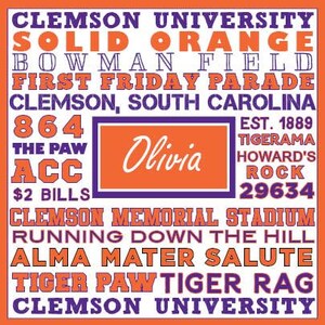 Collegiate Catchall Acrylic Tray - Monogrammed College Tray - Personalized Tray - Dorm Decor bild 10