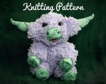 Knitting Pattern - Baby Highland Cow Plushie - Outfits Available - Perfect Gift