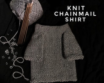 Hand knit Beskar Chainmail Shirt for Grogu / Baby Yoda - Super Soft Slightly Metallic Yarn - Fits 11 Inch - Inspired by The Mandalorian