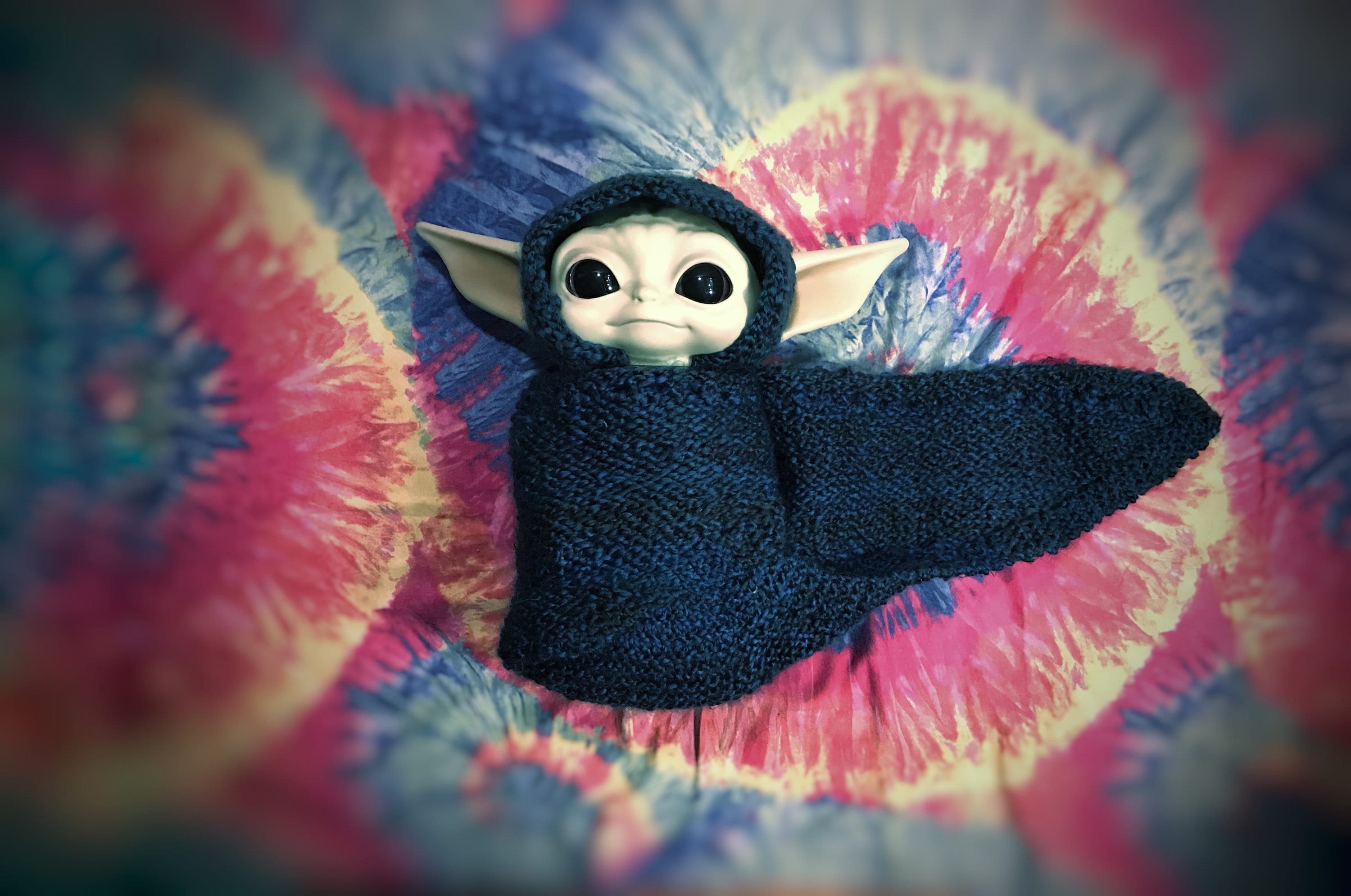 Knitting Pattern Baby Yoda Hooded Swaddle Fits the 11 Inch Etsy