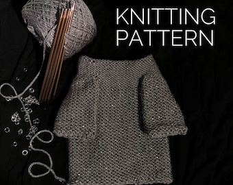 For Grogu Knitting Pattern - Chainmail Shirt for Grogu - Chainmail Armor - Clothes for Baby Yoda