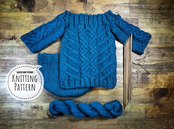 Knitting Pattern the Power Within Baby Yoda Cabled Sweater - Etsy