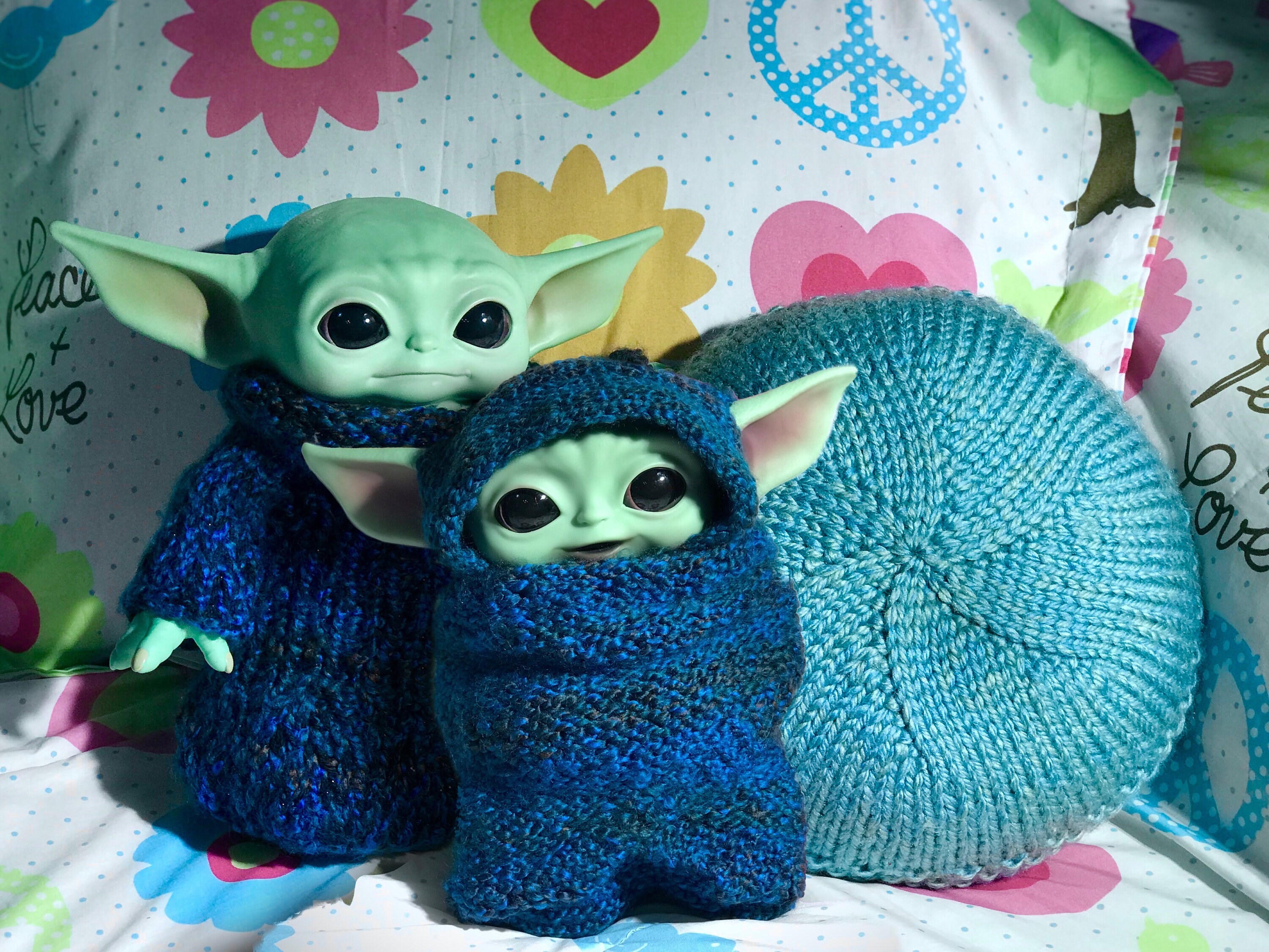 Knitting Pattern Baby Yoda Hooded Swaddle Fits the 11 Inch Etsy