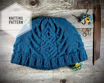 Knitting Pattern - The Power Within Cabled Beanie - Inspired by The Mandalorian