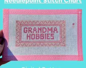 Grandma Hobbies 2.25x4.25" Size- Digital Pattern