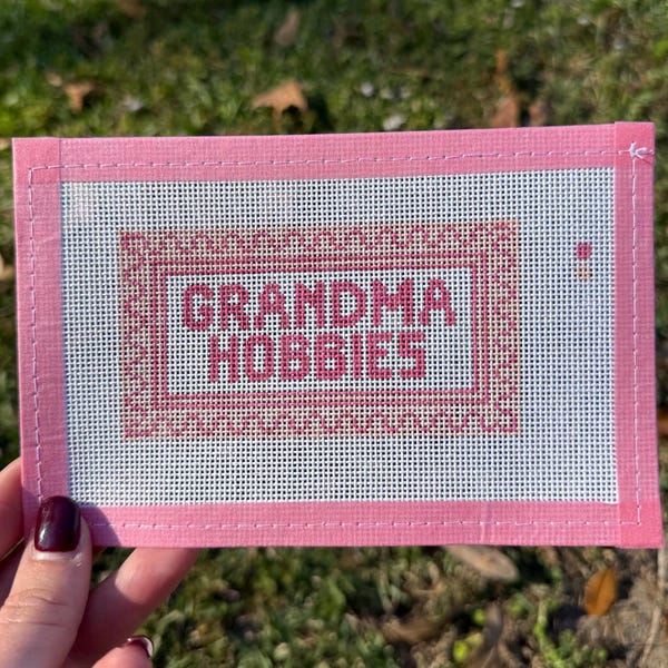 Grandma Hobbies - Toile peinte à la main - Kit de finition d'insertion de cadre 4 x 6