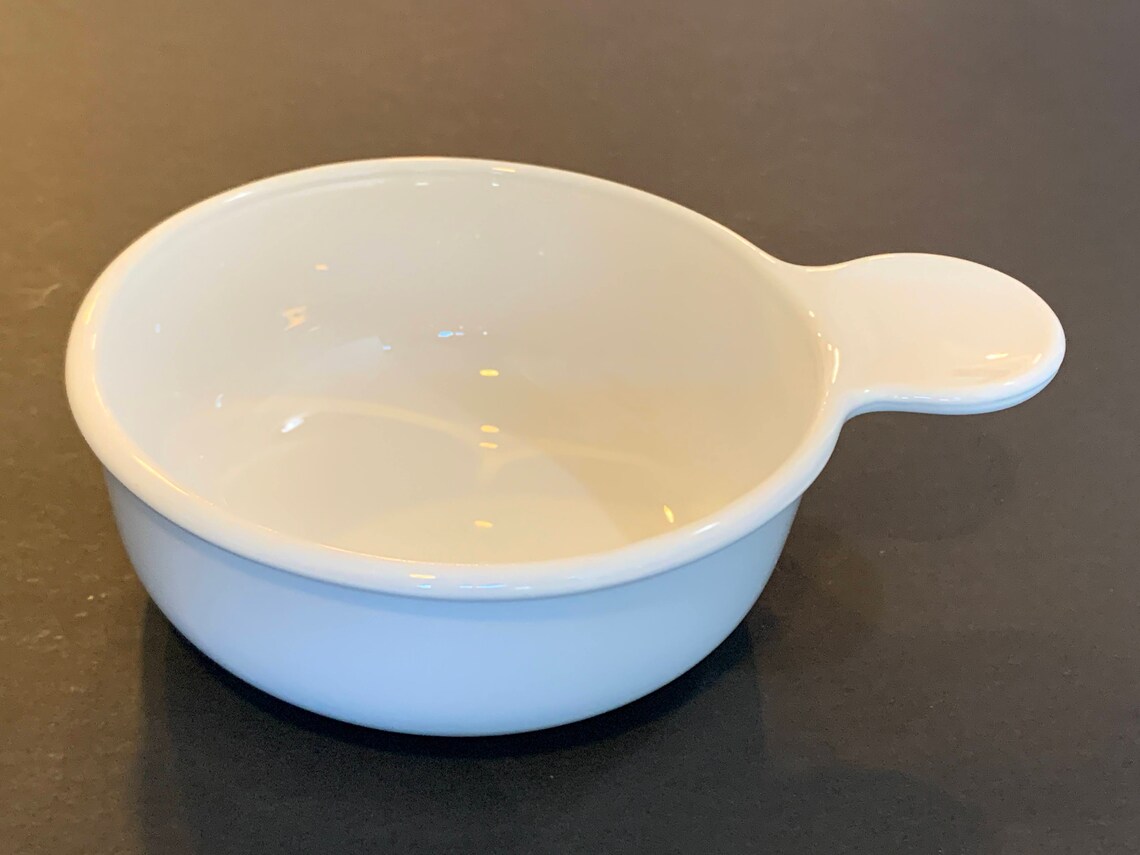 New White Color Corning Ware Condiment Bowl Round Shape Etsy