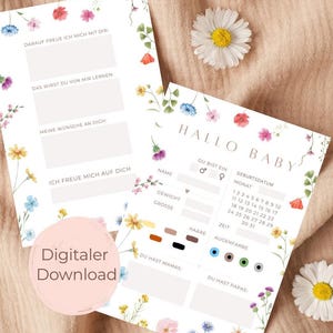 Jeu de devinettes et cartes de vœux pour baby shower, quiz pour bébé, téléchargement numérique, modèle imprimable instantanément, idée de jeu pour baby shower, jeu de prédictions pour bébé
