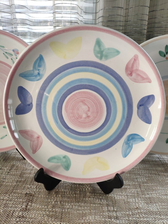 Caleca Italian Dinner Plate Made in Italy Vintage Melisso Hand Painted Pottery Dish 11.25 Etsy