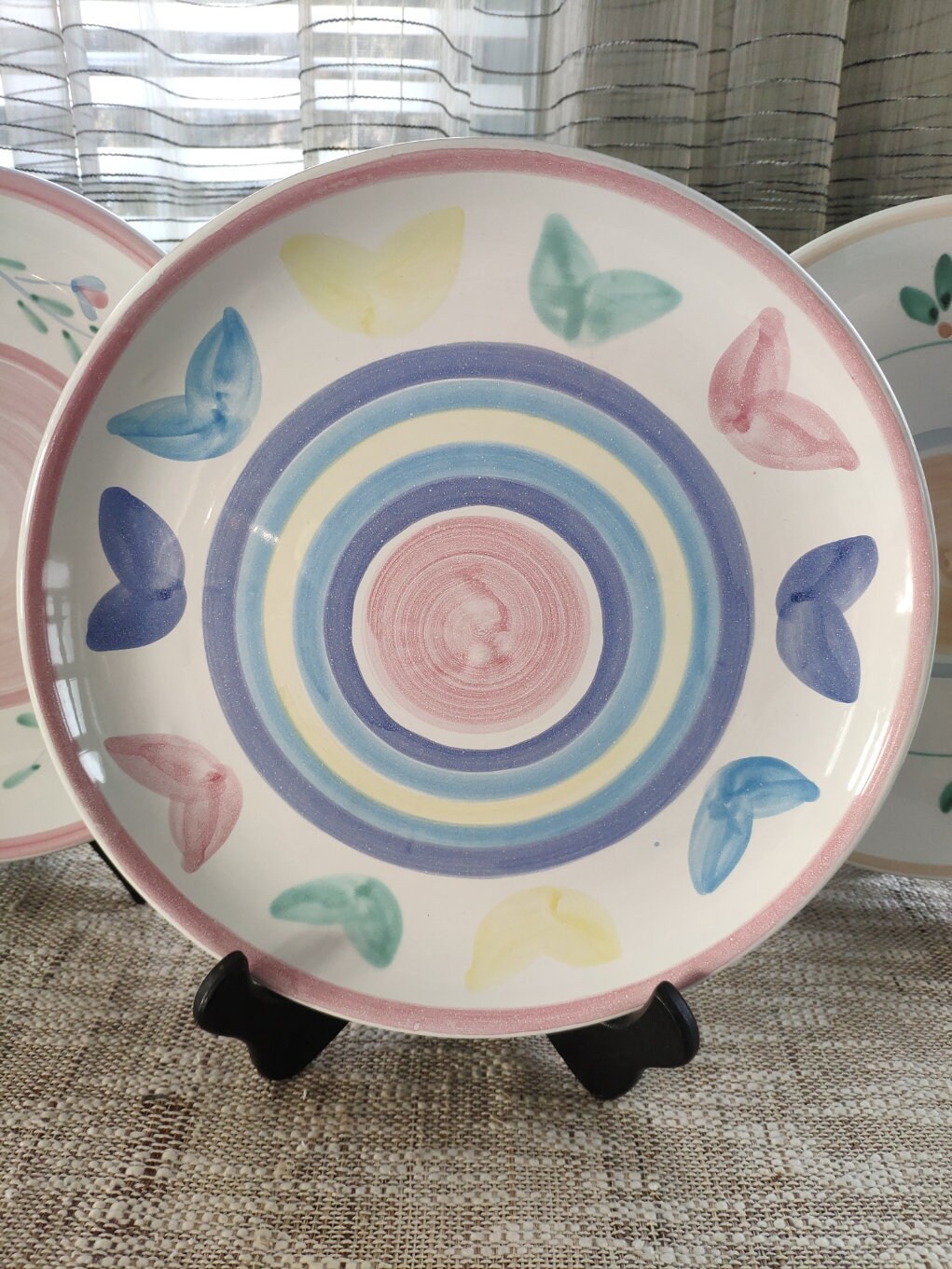 CALECA 皿 caleca ヴィンテージ プレート Caleca Italian Dinner Plate Made in Italy Vintage Melisso Hand