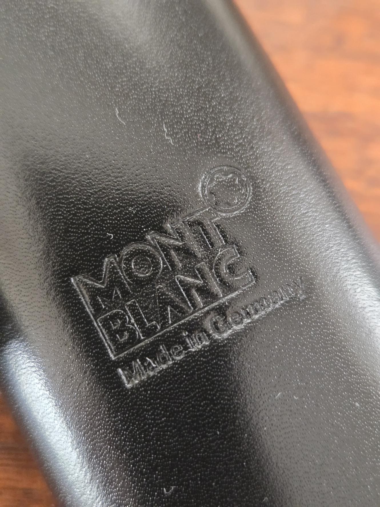 Vintage Montblanc 105263, 3 Ring 2 Cigar or Pen Case, Black Leather, in  original box, made in Germany