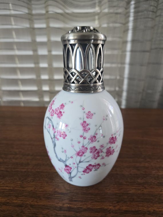 Lampe Berger Paris Limoges Porcelaine Le Trefle Cherry Blossoms
