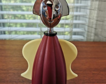 Alessi Anna G Lighter, Italian Vintage Alessandro Mendini Figural Table lighter 7.5", made in Italy