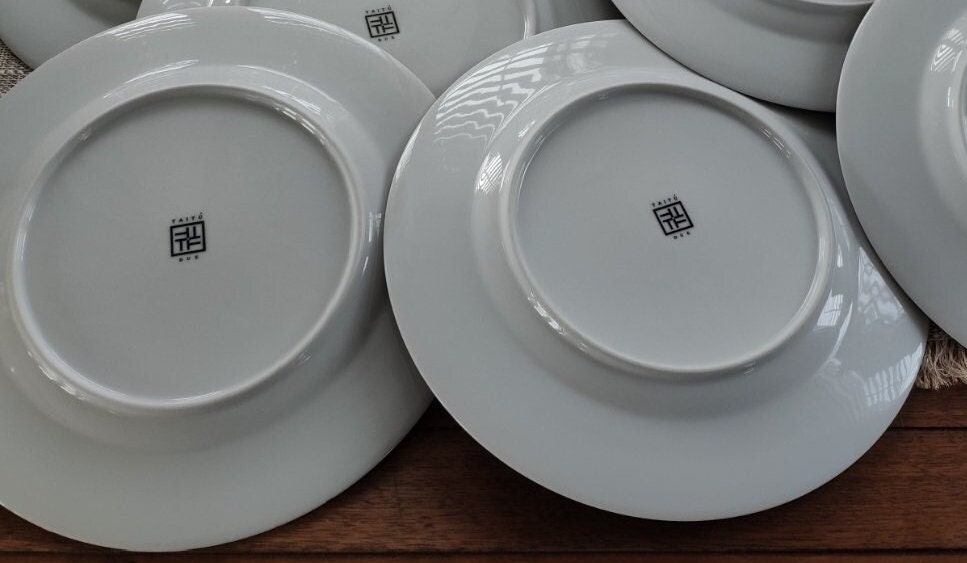 Taitu Due プレート 2枚セット イタリア製 黒磁器 ヴィンテージ