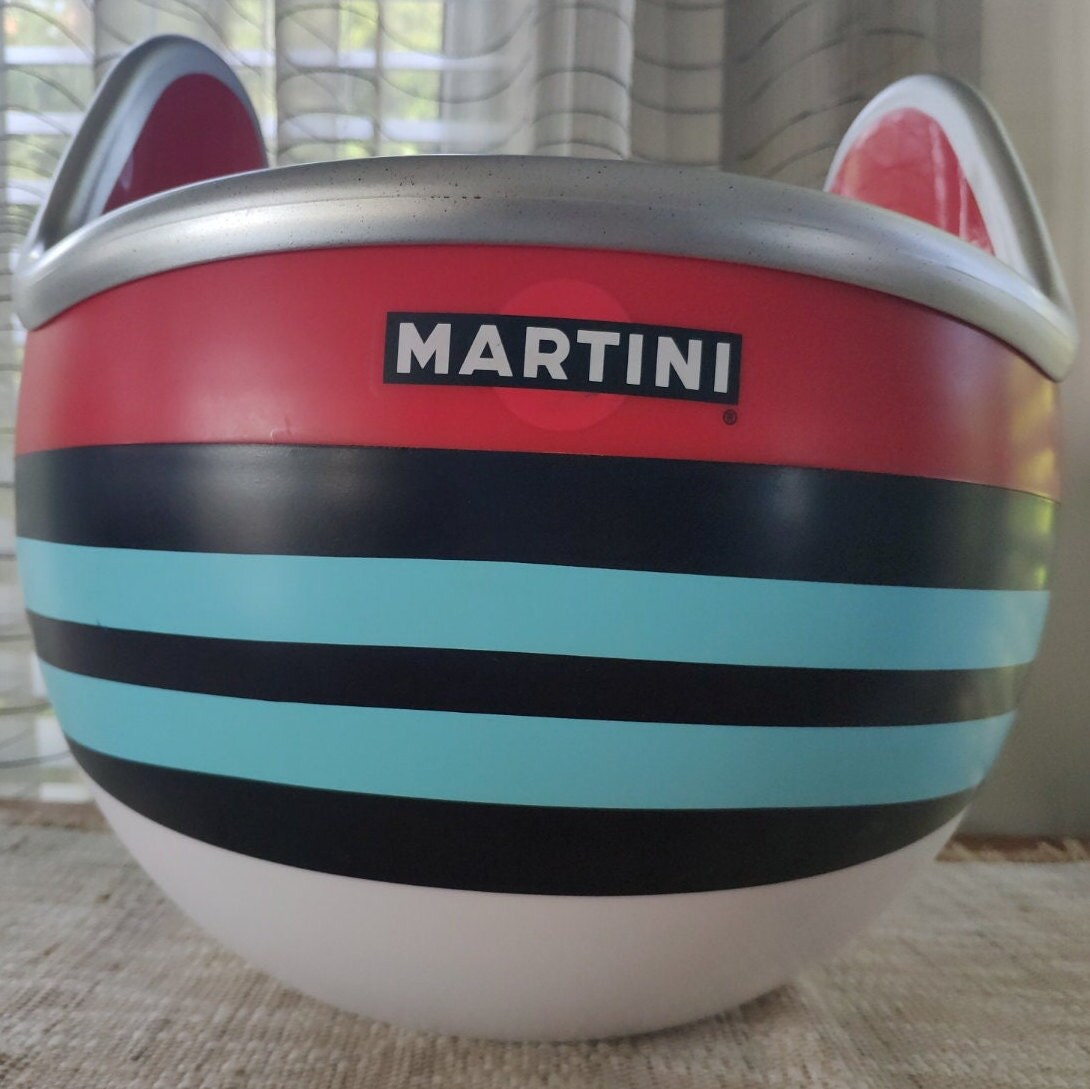Martini Race Car Helmet Vintage PVC Ice Bucket 12.5 Etsy