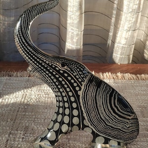 Abraham Palatnik 9.25&quot; Elephant Vintage Lucite Sculpture, Signed