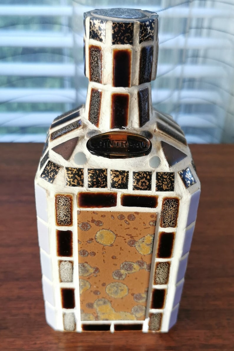 Mosaic Tile Cointreau Bottle Decanter, Vintage Hand Crafted Tiled ...