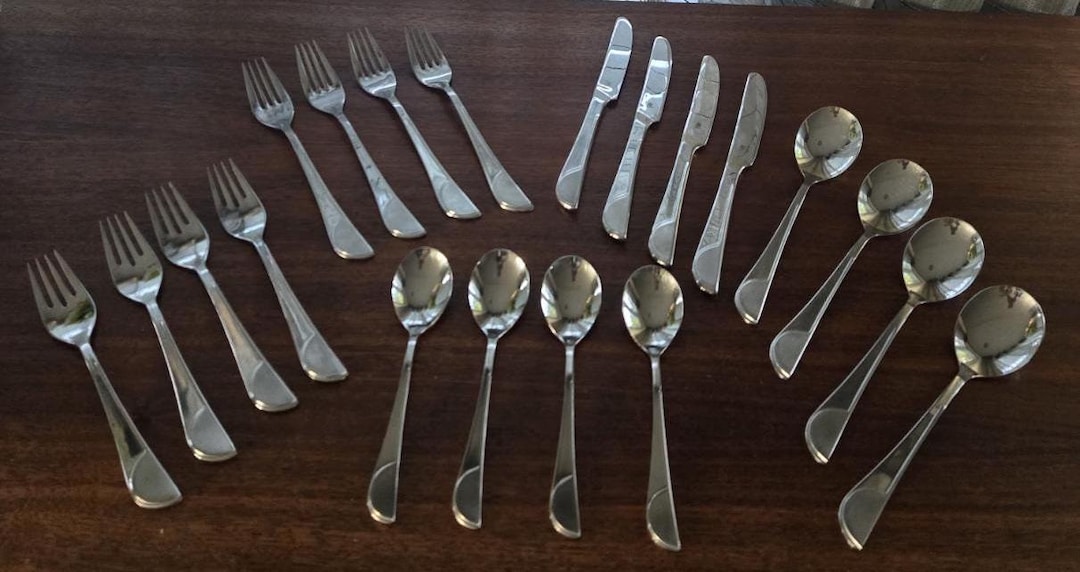 WMF Cromargan Cutlery Set of 20, Vintage Cromargan Solo Pattern