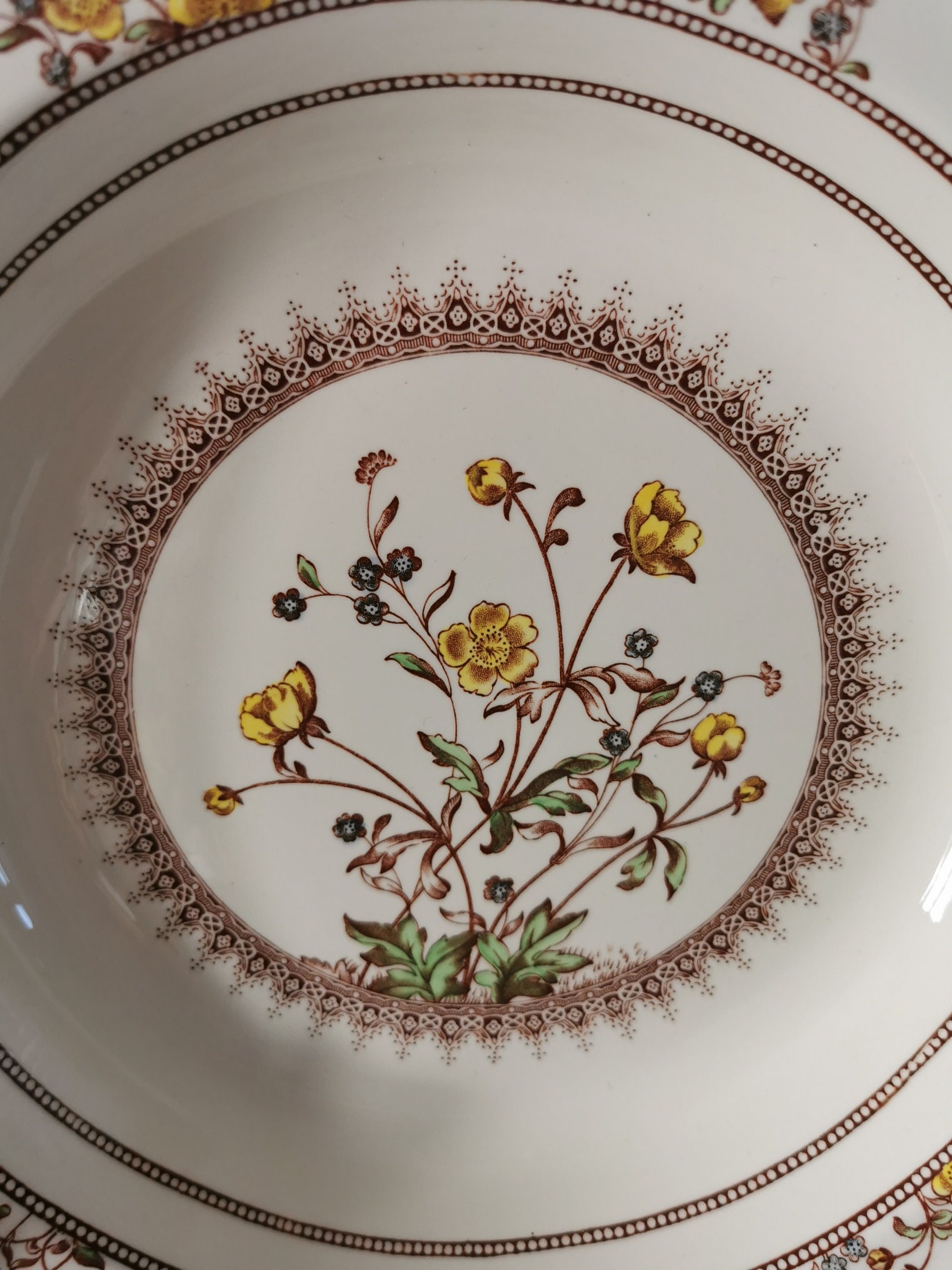Spode Buttercup Baking Dish, Vintage Imperial Cookware Stone