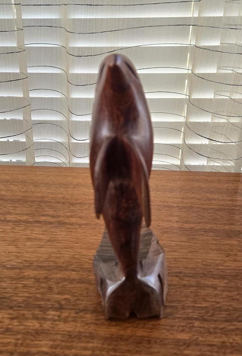 ヴィンテージ アイアンウッド イルカ 手彫り彫刻 7.5インチ - Etsy 日本