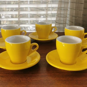 White Espresso Cups Nuova Point Sorrento Style, Made in Italy