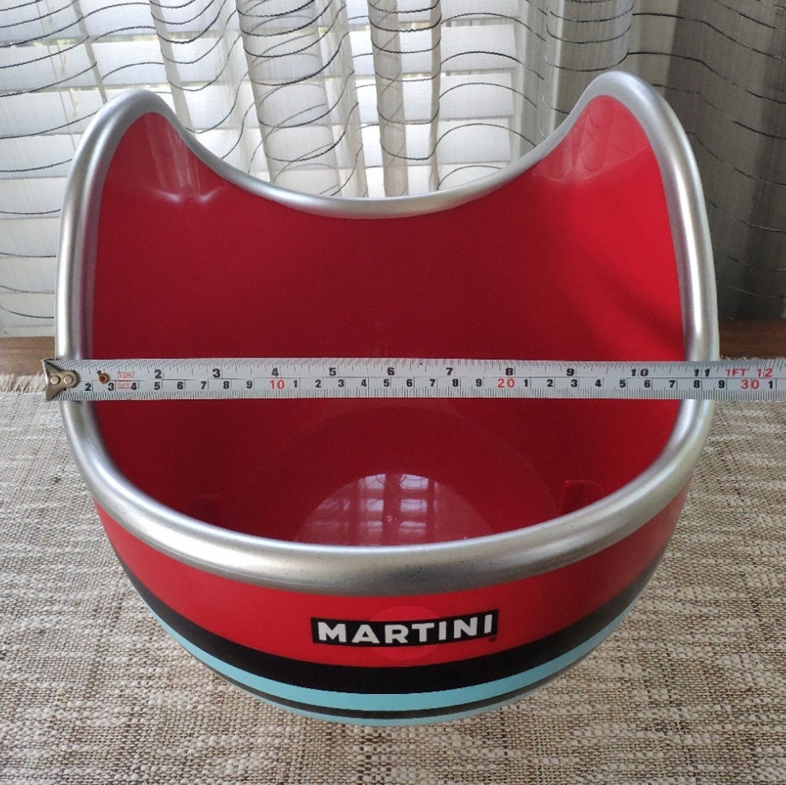 Martini Race Car Helmet Vintage PVC Ice Bucket 12.5 Etsy