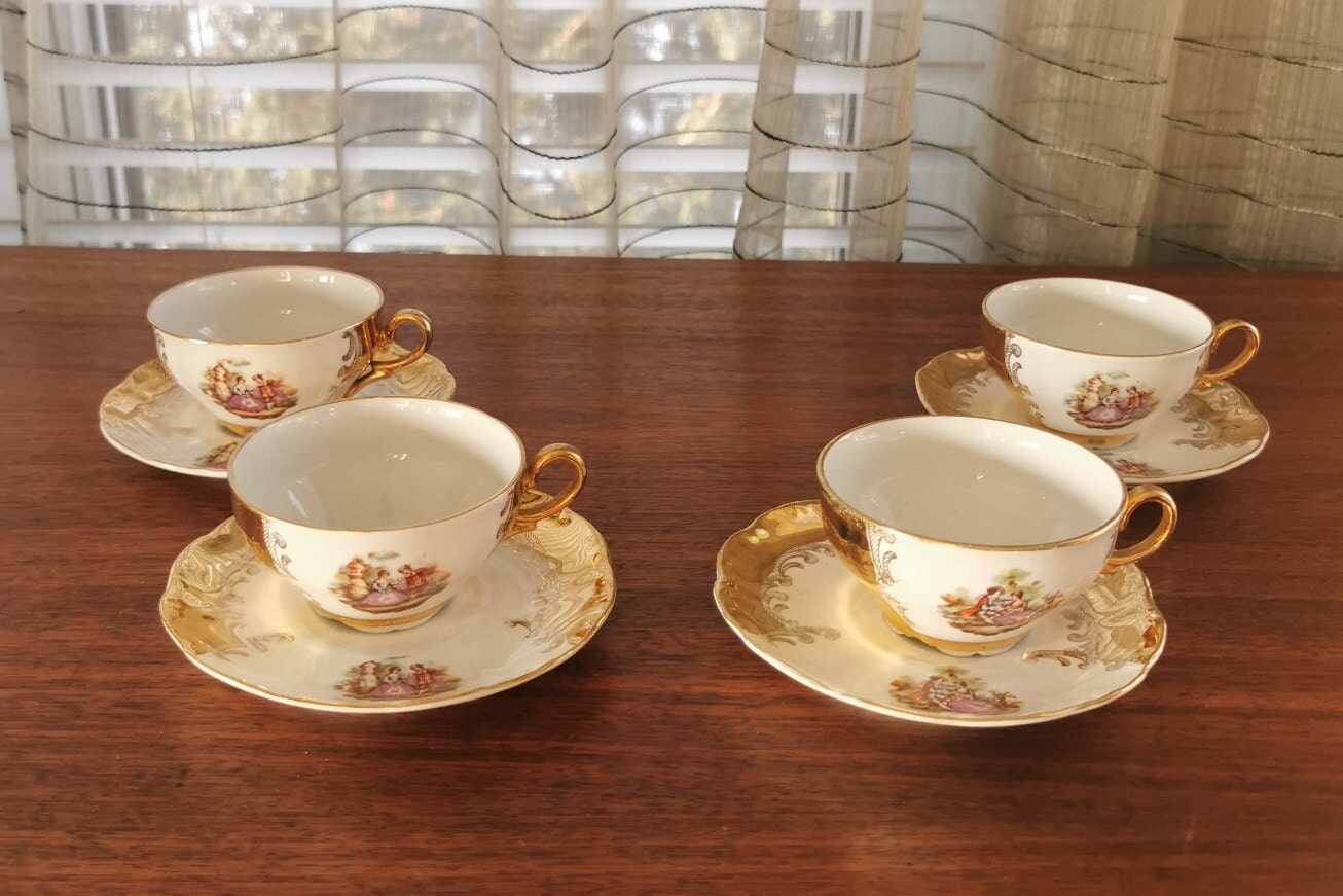 Baroque Tea Cup Set - Etsy