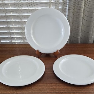 Lot de 3 assiettes à dîner vintage Tempo V Ranmaru UFO fabriquées au Japon 10 3/4", marquées