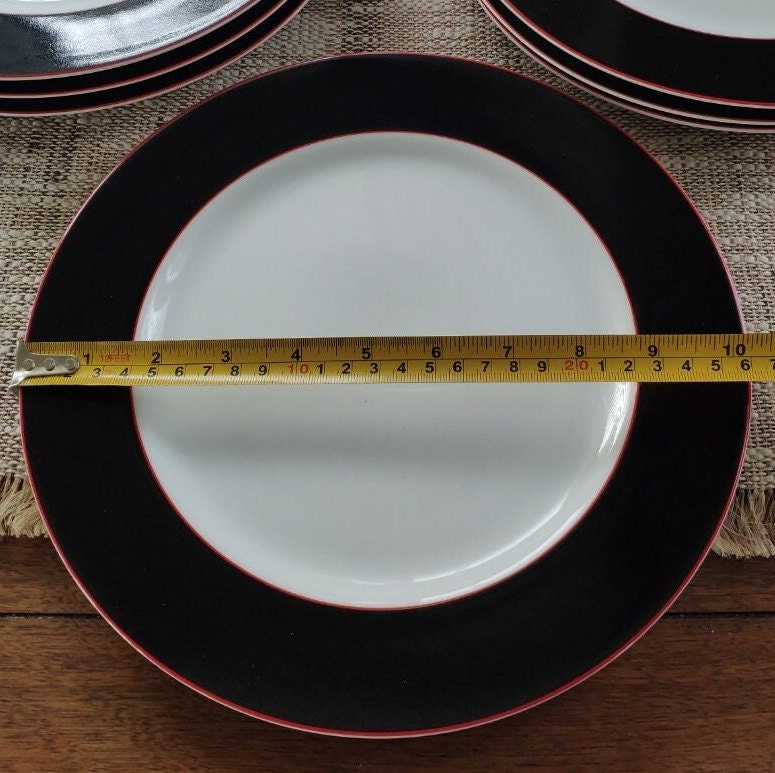 Taitu Due プレート 2枚セット イタリア製 黒磁器 ヴィンテージ